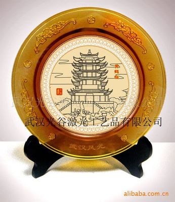 黃鶴樓琉璃圓盤 凝固武漢風光的文化獻禮